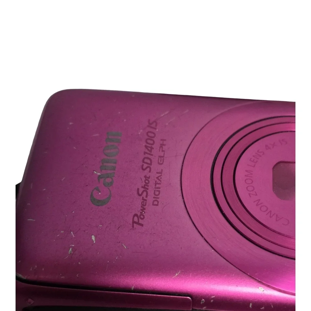 Canon PowerShot SD1400 IS 14.1MP Digital ELPH Camera Pink w/4x Zoom